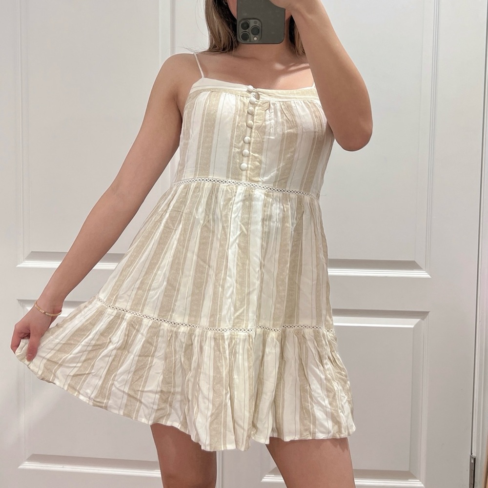 Urban Outfitters Honey Tiered Frock Mini Dress